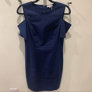 1 State cold shoulder navy dress excellent used condition size M